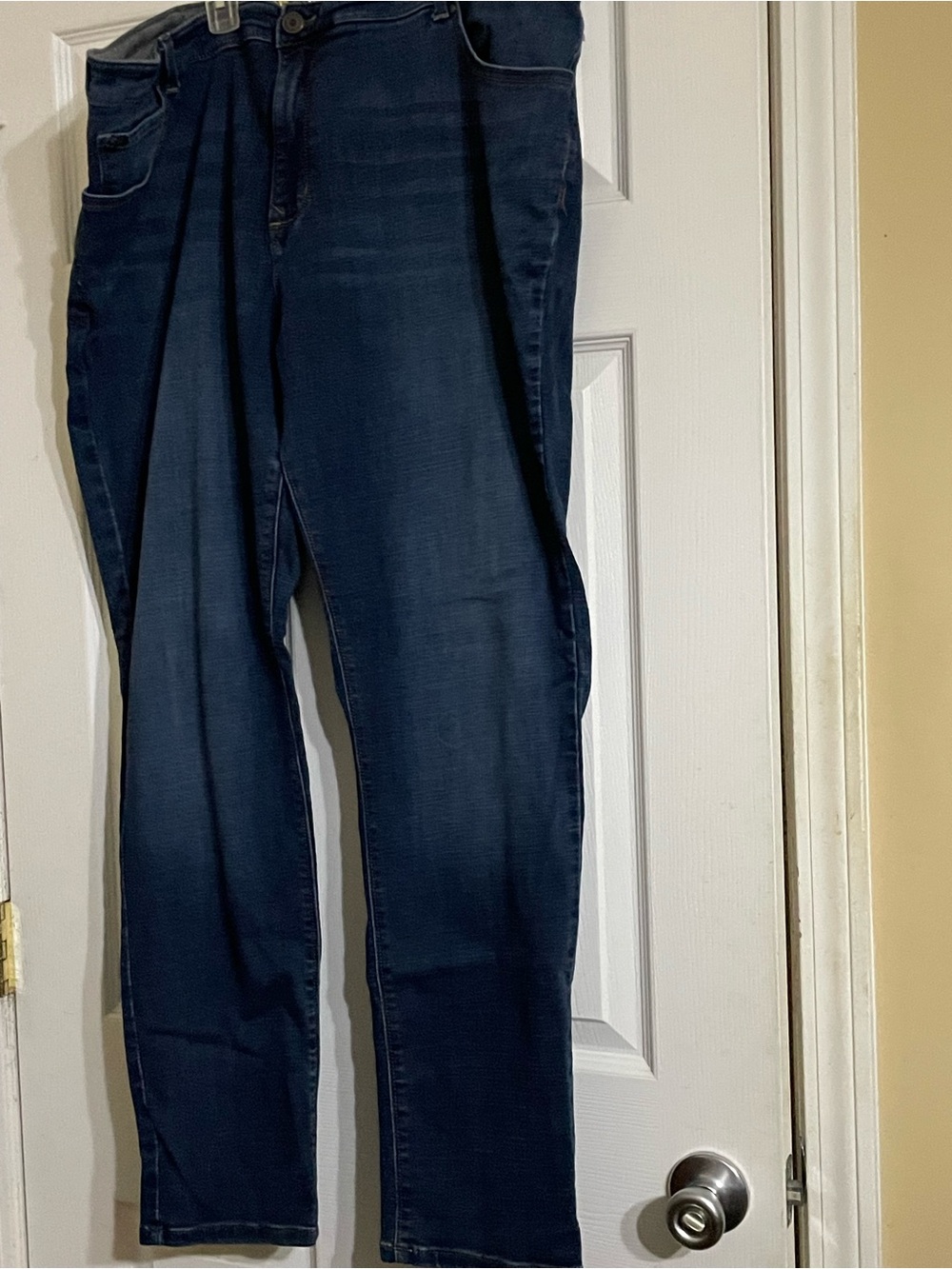 Lee Midrise Skinny Leg Jeans in Dark Blue